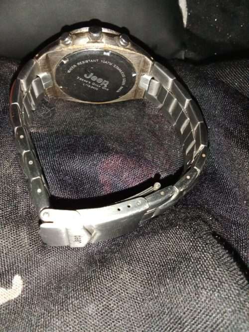 Gent`s Jeep stainless steel sports watch. Modern chronograph design.