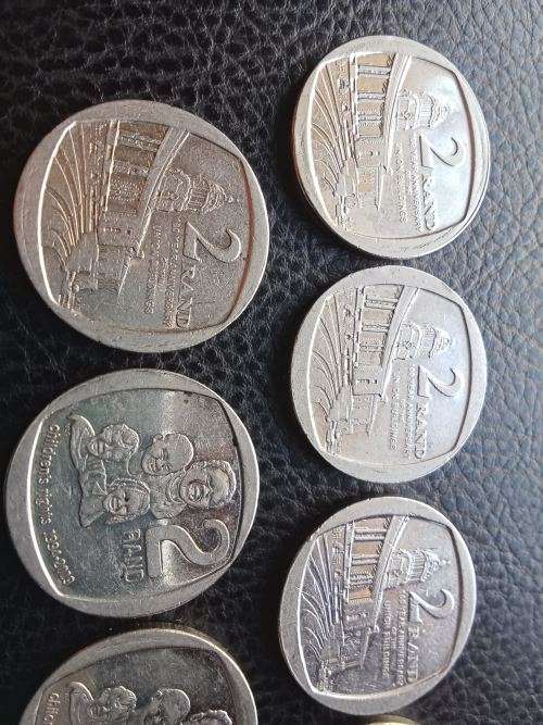 Collection Of RSA R2 Coins