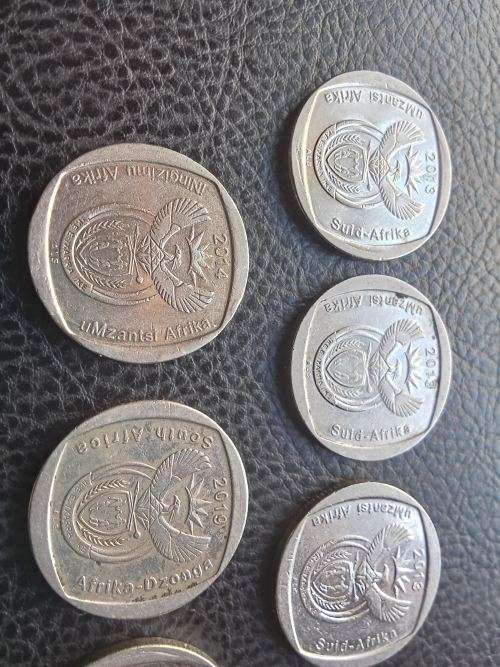 Collection Of RSA R2 Coins