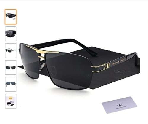 Men Classic Mercedes Benz Sunglasses Polarized Shield Sunglasses for Mens Driving UV400