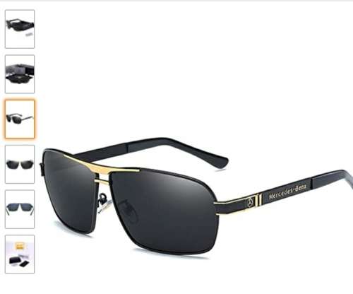 Men Classic Mercedes Benz Sunglasses Polarized Shield Sunglasses for Mens Driving UV400