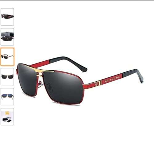 Men Classic Mercedes Bens Sunglasses Polarized Shield Sunglasses for Mens Driving UV400
