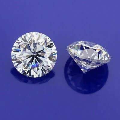 `SALE**SALE`Loose Certified 2ct Round GH colour White Moissanite with certificate