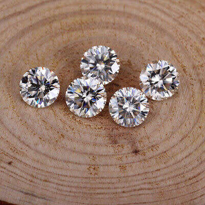 White Loose Brilliant cut 3ct Moissanite Stone GH Color Round VVS1 with GRA Certificate