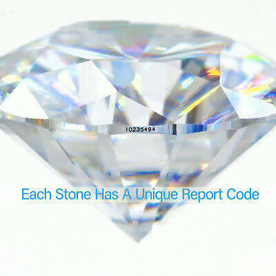 White Loose Brilliant cut 3ct Moissanite Stone GH Color Round VVS1 with GRA Certificate
