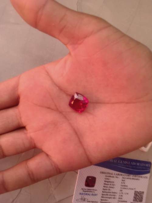 `2 PIECES` Natural Ruby Loose Gemstone Cushion cut 8 to 10 Ct Certified Pair