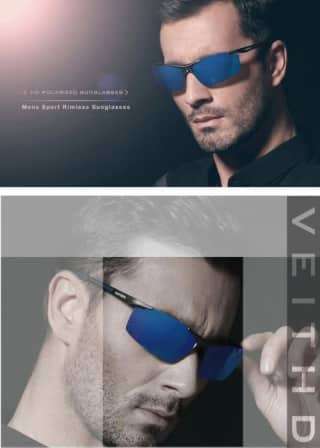 VEITHDIA Aluminum Magnesium Men`s Sunglasses Polarized Men Coating Mirror Glasses oculos Male Eyewea