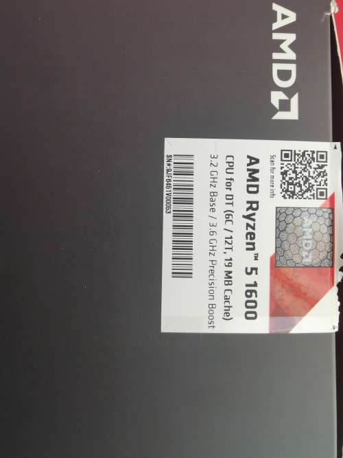 AMD Ryzen 5 1600 Cpu