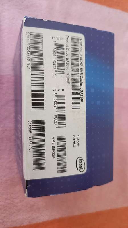 Intel i3 10100F 3.6GHz Processor LGA1200