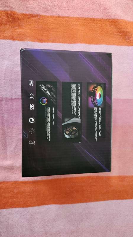 Cooler Computer CPU RGB luminous Radiator 5 Fans+Remote Control