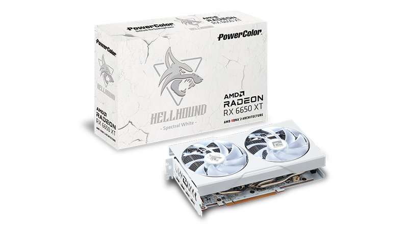 Hellhound Spectral White AMD Radeon RX 6650 XT 8GB GDDR6