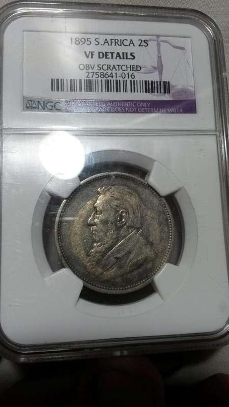 1895 2 Shillings VF details grade