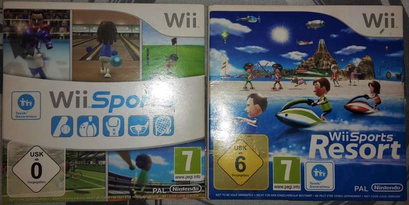 Nintendo Wii Console incl Wii Sports, Wii Sports Resort & Wii Motion Plus (Batteries not included)