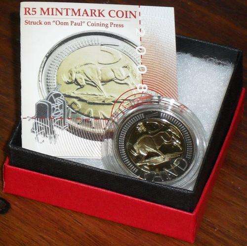 2008 Oom Paul R5 Mintmark Coin