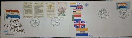 1984 New Constitution FDC 4.9 Special & 1977 S.A. Flag FDC 3.5