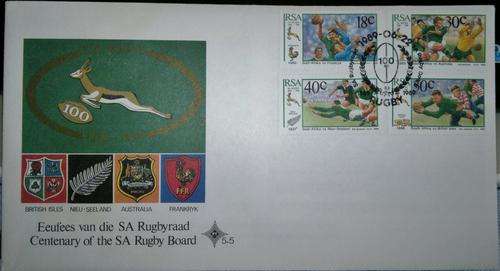 1989 Centenary of the S.A. Rugby Board FDC 5.5