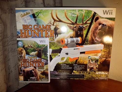 Sealed Big Game Hunter 2012 with Gun for Nintendo Wii !!!!!