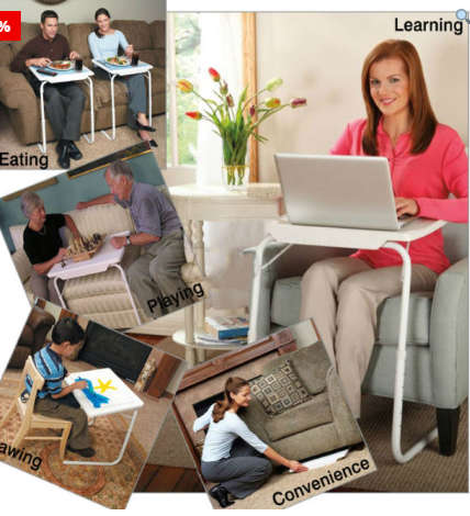 Smart Table-Mate 5 in 1 / Foldable Folding Table-mate / Laptop table