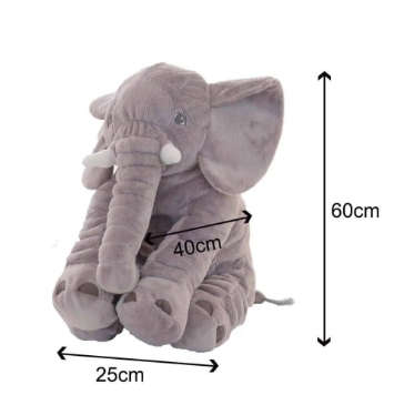 Baby Elephant Pillow (Grey)