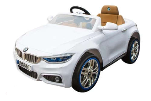 YC519 BMW KIDS RIDE CAR  WHITE WITH LOGOS