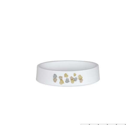 Sanitary Ware's Window Bath Series Bathroom Accessories Set Of 6 - White Big Fower Print