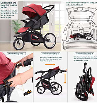 New *2019 * Baby  Stroller / Pram Jogging Stroller Cynebaby Brand