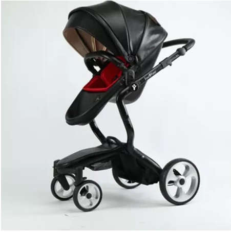 Brand New 2019 Foofoo Baby Stroller Top Landscape Can Change Into Leather Sleeping Basket