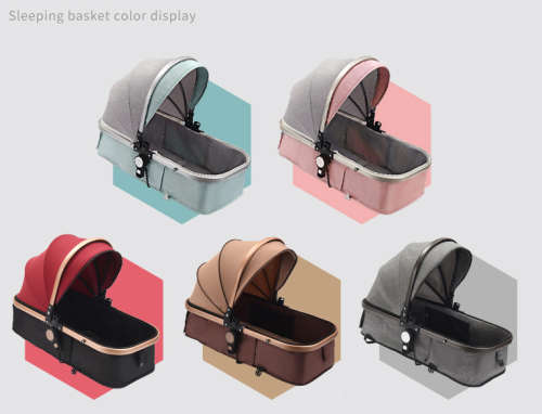 Baby Stroller / Pram 3 in 1 B.Childhood  Brand Baby Pram with Car Seat- Maroon
