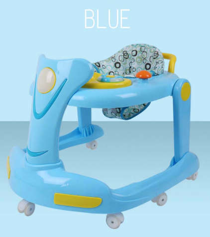 2019 new baby walker 6-18 months multi-function anti-rollover music walker
