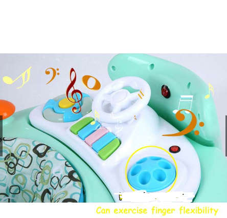 2019 new baby walker 6-18 months multi-function anti-rollover music walker
