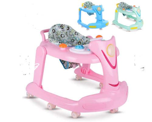 2019 new baby walker 6-18 months multi-function anti-rollover music walker