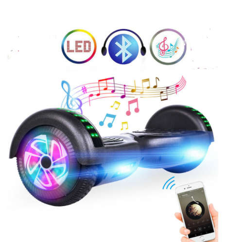 New 6.5" Hoverboard with Bluetooth Speaker , Led lights