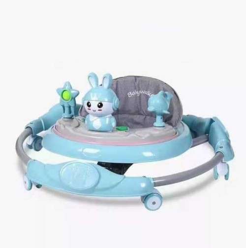 Baby Walker Multi-Function Anti-Rollover Baby Walking Ring [Blue]