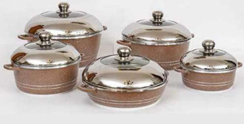 Dessini 10 Pieces Die Casting Cookware Set