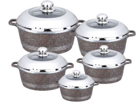 Dessini 10 Pieces Die Casting Cookware Set
