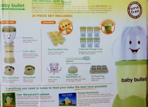 19 Piece Baby Bullet Baby food Making System