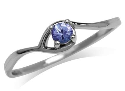 Natural Gemstone Solid 925 Sterling Silver Ring - Tanzanite Size 6