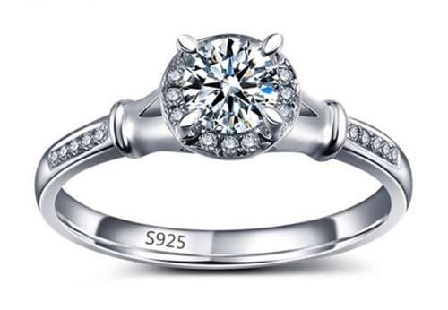Extraordinary! 1.12ct Cr.Diamond and Accents Engagement Ring - Size 6 / M / 16.3mm