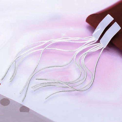 EXTRA LONG! 75mm DANGLING CHAIN EARRINGS S925 SILVER