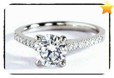 AMAZING! 1.16ct Cr.Diamond Solitaire and Accents Engagement Ring - Size 8 / P+ / 18mm