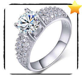 Exquisite! 1.81ct Cr.Diamond and Accents Engagement Ring - Size 7.5 / P / 17.7mm