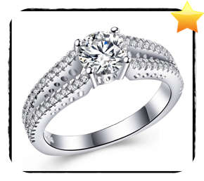 GORGEOUS! SPLIT SHANK SOLITAIRE 1.50CT CR.DIAMOND ENGAGEMENT RING - Size 7/O