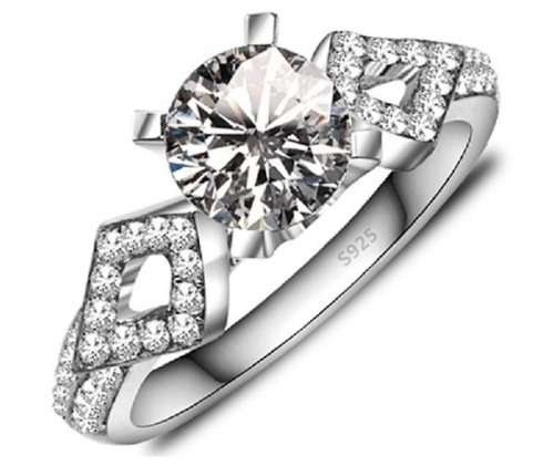 Asha Craft: Exclusive 1.24ct Cr.Diamond and Accents Engagement Ring - Size 9 / S / 19mm
