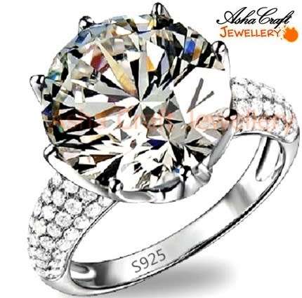 **R3200.00** Extraordinary 5.52ct Cr.Diamond Designer Solitaire Ring - Size 9/R+/18.9mm