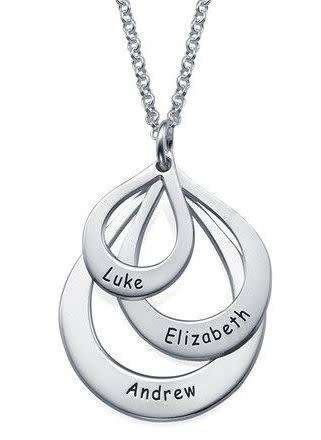 Drop Pendant Necklace | Free Engraving