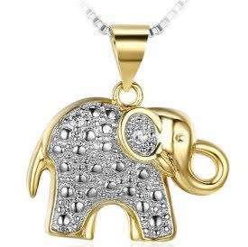 Elephant Necklace | Yellow, Pink & White