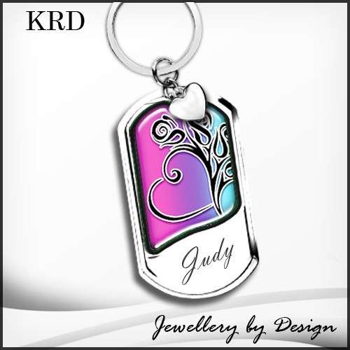Keyring Keychain stainless steel FREE ENGRAVING (Many options to choose From!)