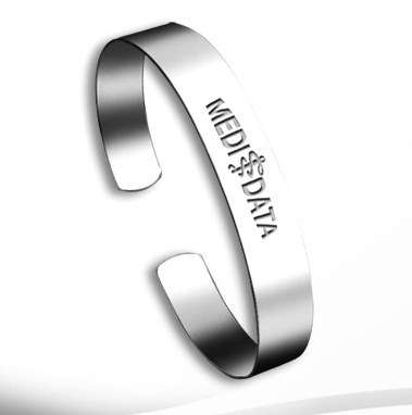 MEDI DATA Medical Alert Bracelet + FREE ENGRAVING