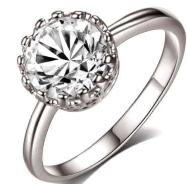 ASHA CRAFT JEWELLERY. 2.00CT CR.DIAMOND SOLITAIRE LADIES RING - Sizes 7-9 / O-S