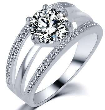 IN STOCK NOW! Stunning White CZ 1.00ct Solitaire Ring. Size 6 / L ½
